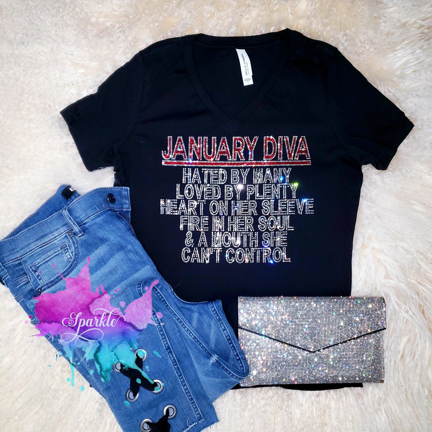 January Diva Crystallized Tee
