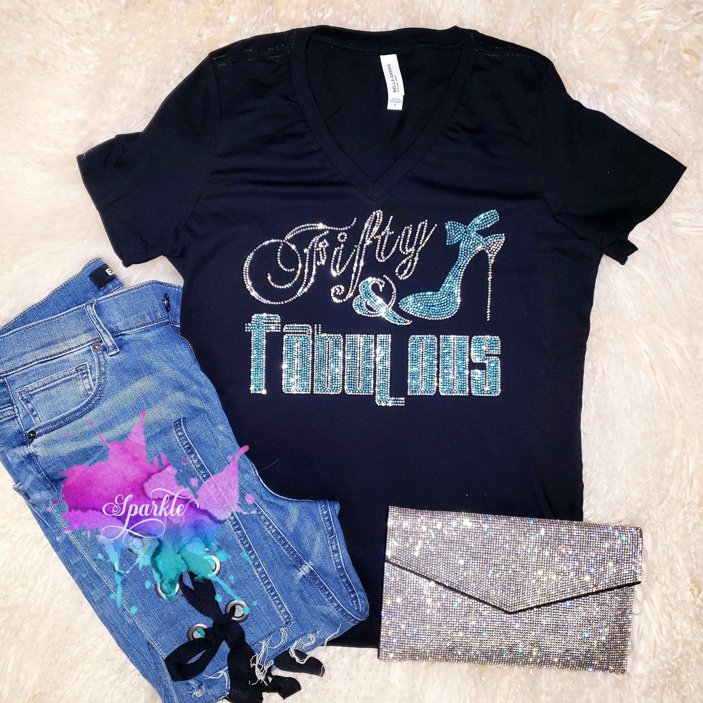50 and Fabulous Crystallized Tee