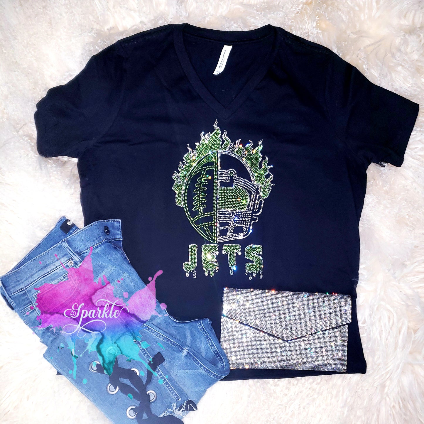 Flaming Jets Crystallized Tee