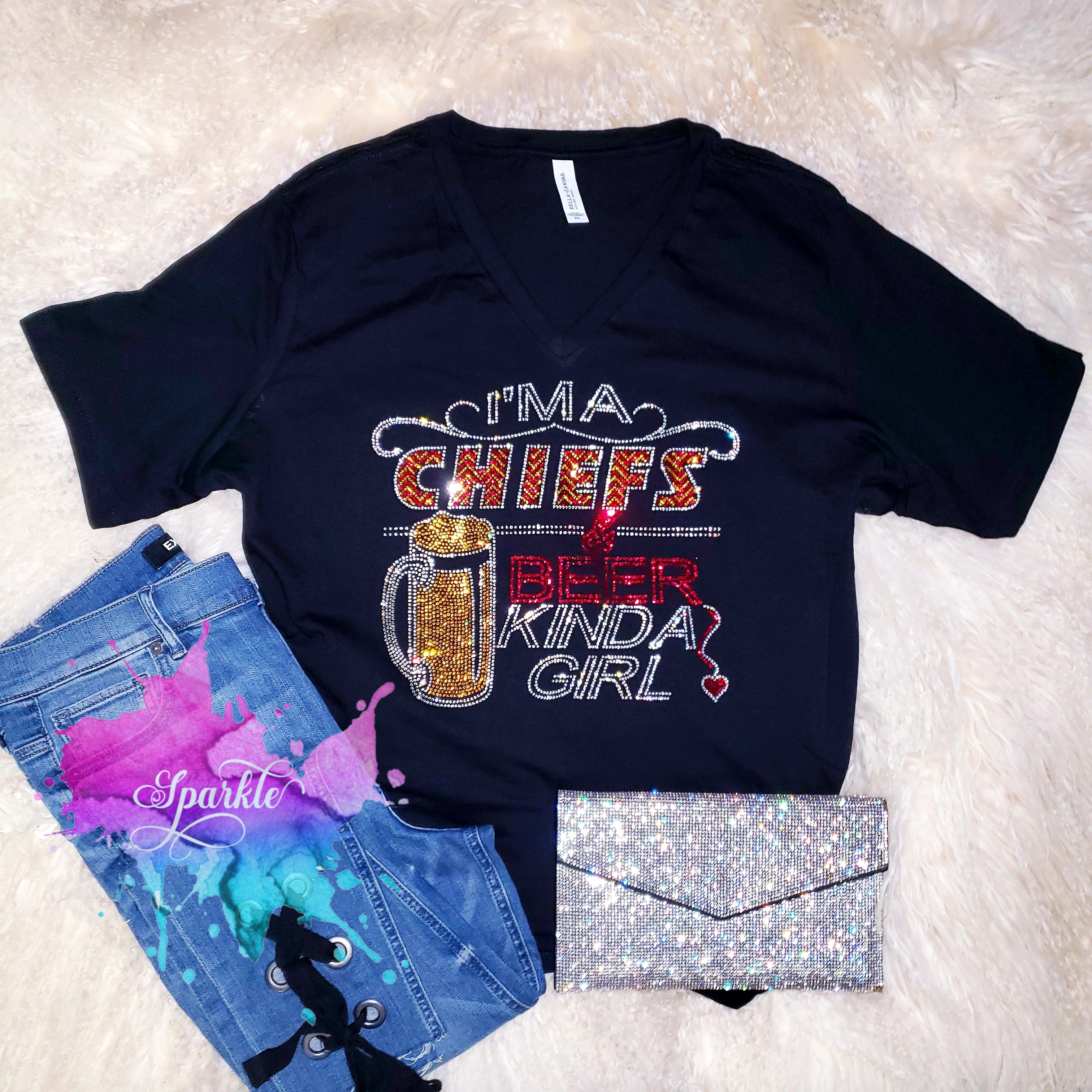 Crystallized by Sparkle This Girl Loves Her Cowboys Crystallized Tee 2XL