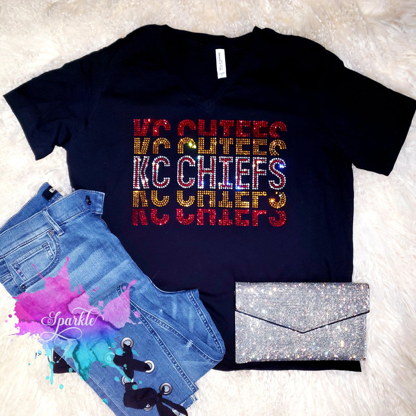 KC Chiefs Crystallized Tee