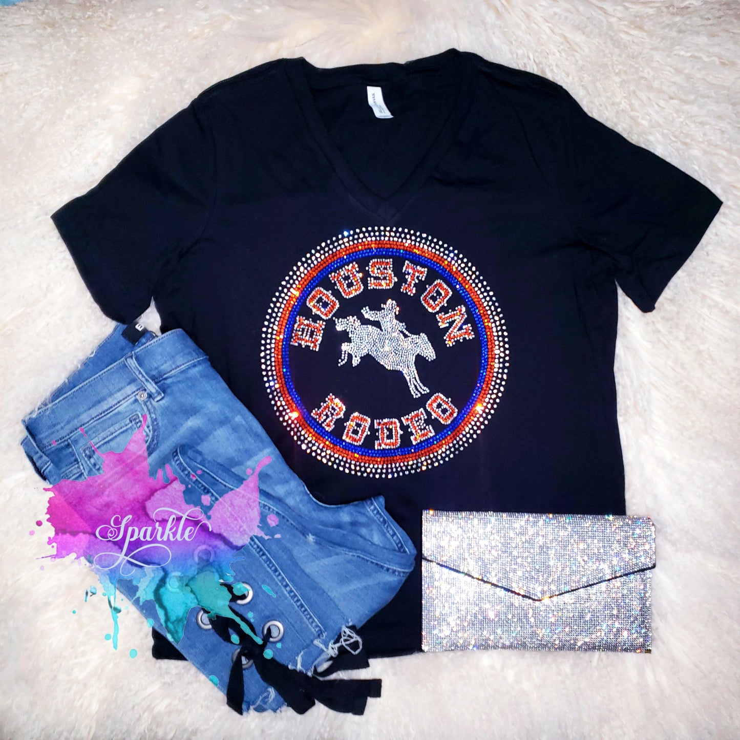 Houston Rodeo Crystallized Tee