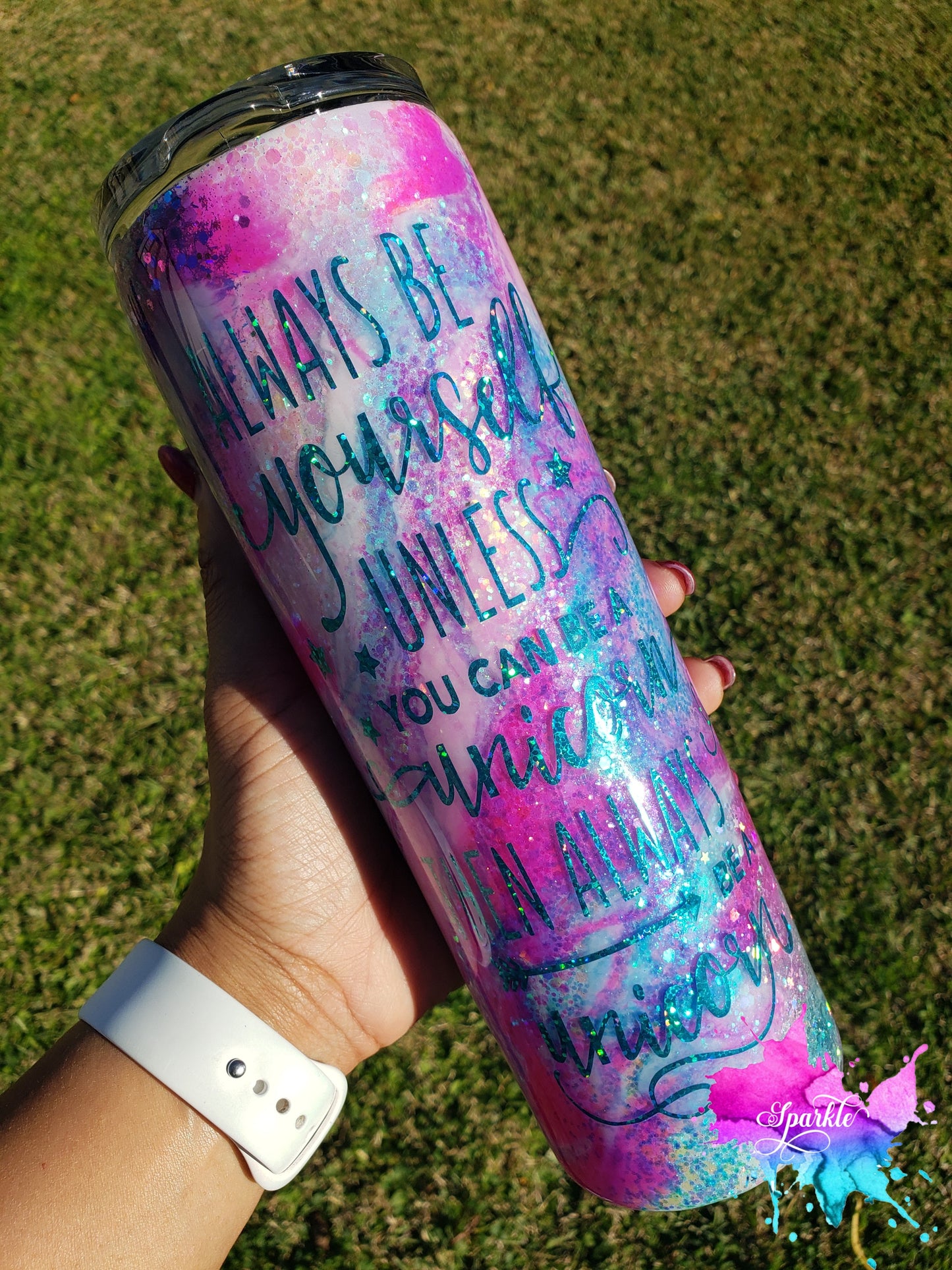 Personalized Stainless Steel Unicorn Tumbler