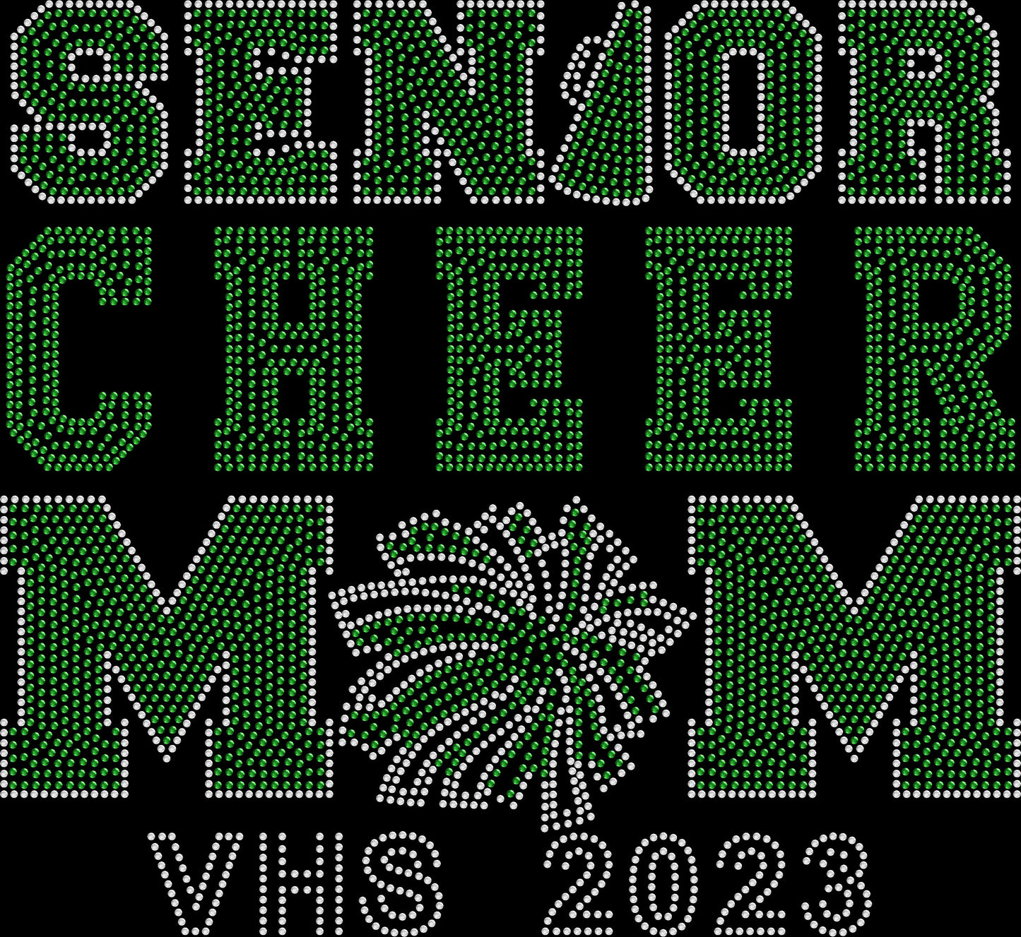 Senior Cheer Mom Crystallized Tee