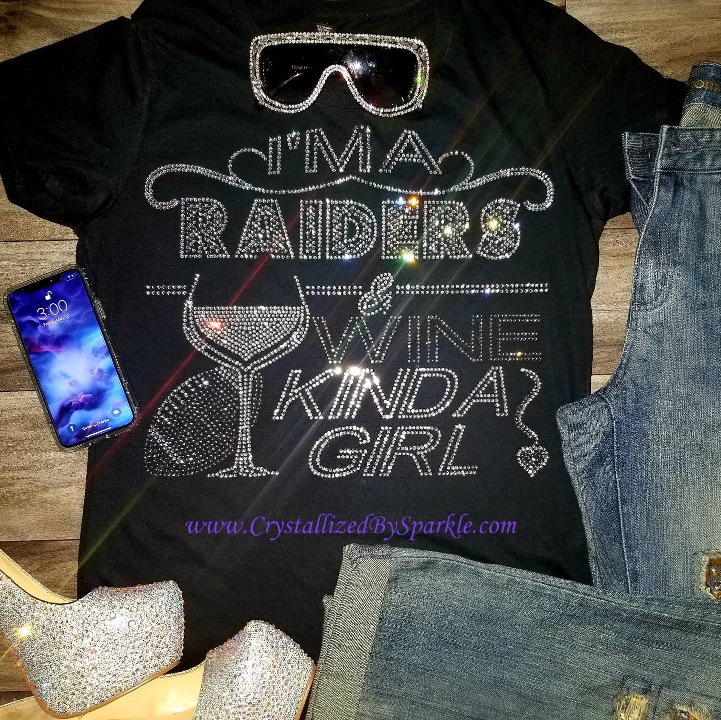 Raiders and Wine Crystallized Tee