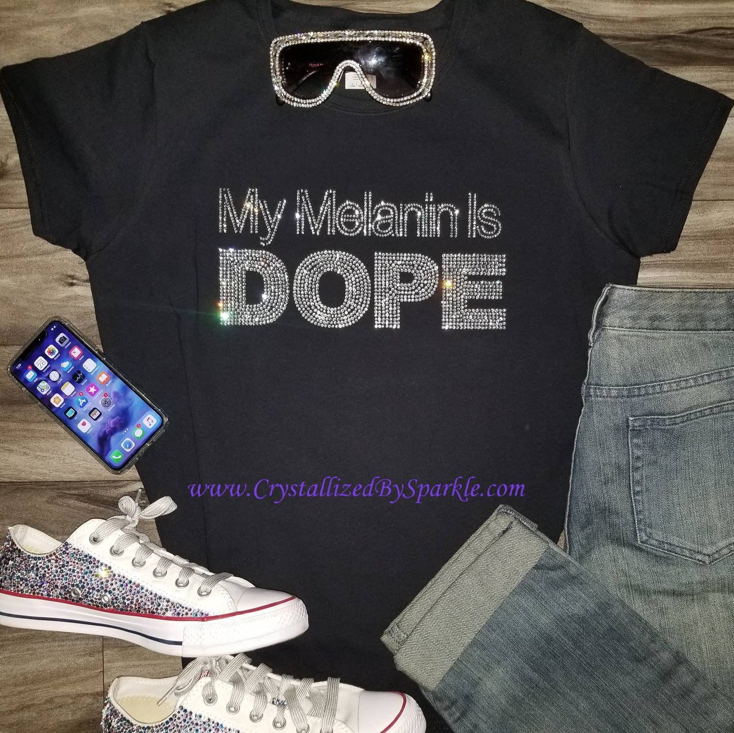 My Melanin Is Dope Crystallized Tee