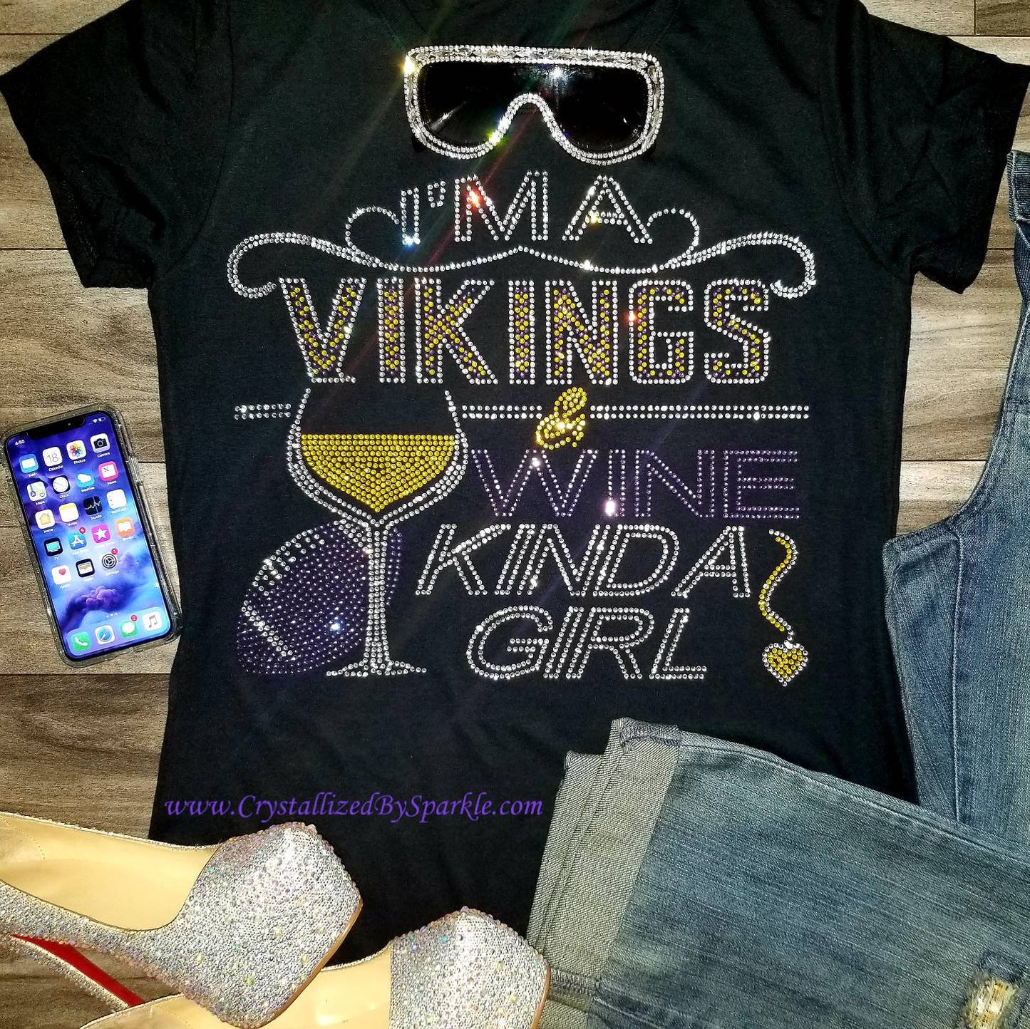 Vikings and Wine Crystallized Tee