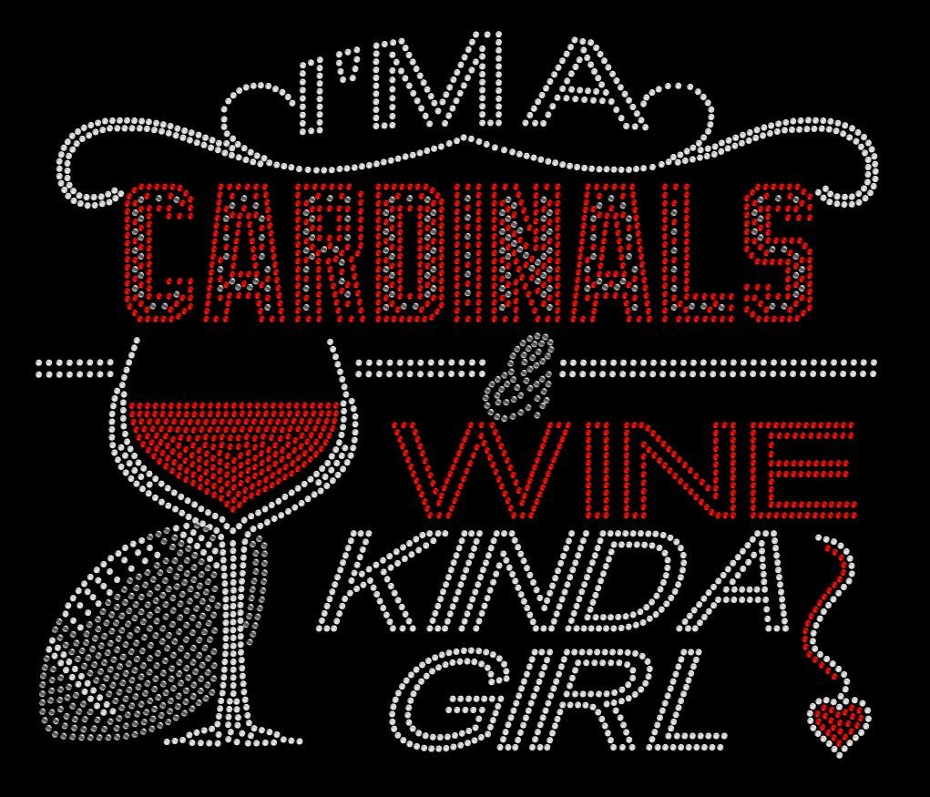 Cardinals and Wine Crystallized Tee