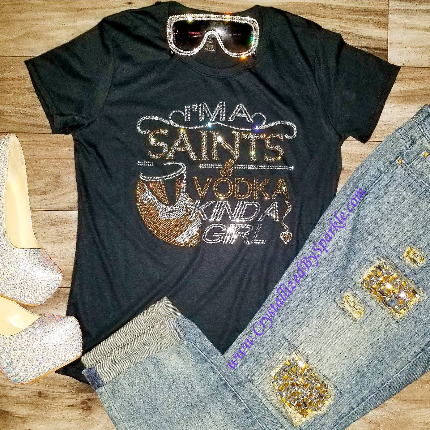 Saints and Vodka Crystallized Tee