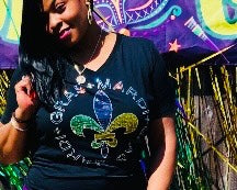 Mardi Gras Crystallized Tee