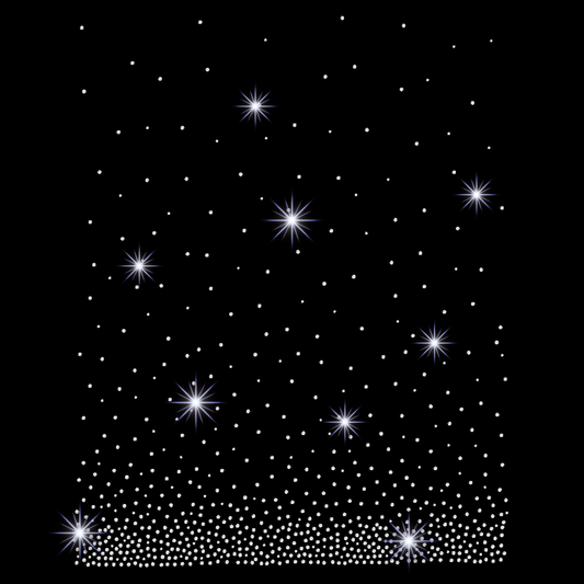 12" Scatter Rhinestone Transfers