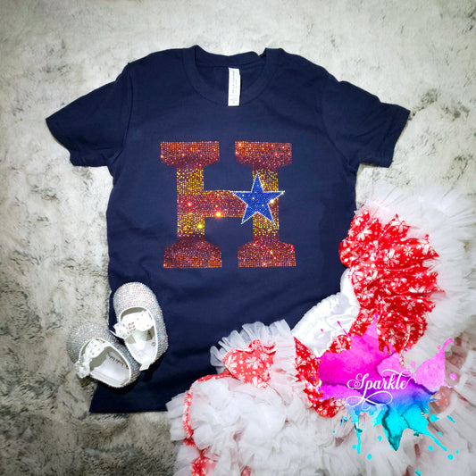 H Ombre Kids Crystallized Tee