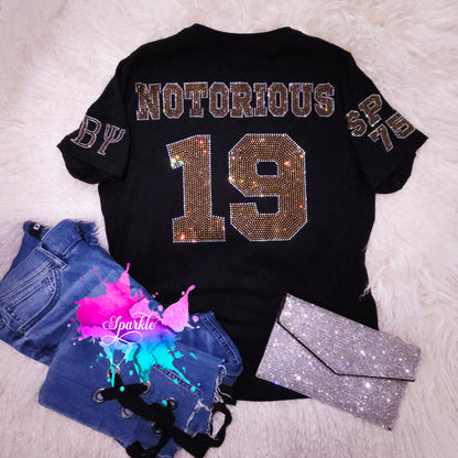 Custom Golden Soror 50 Years Rhinestone Tee