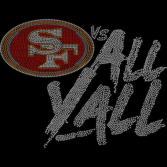 Niners Vs All Y'All Crystallized Tee