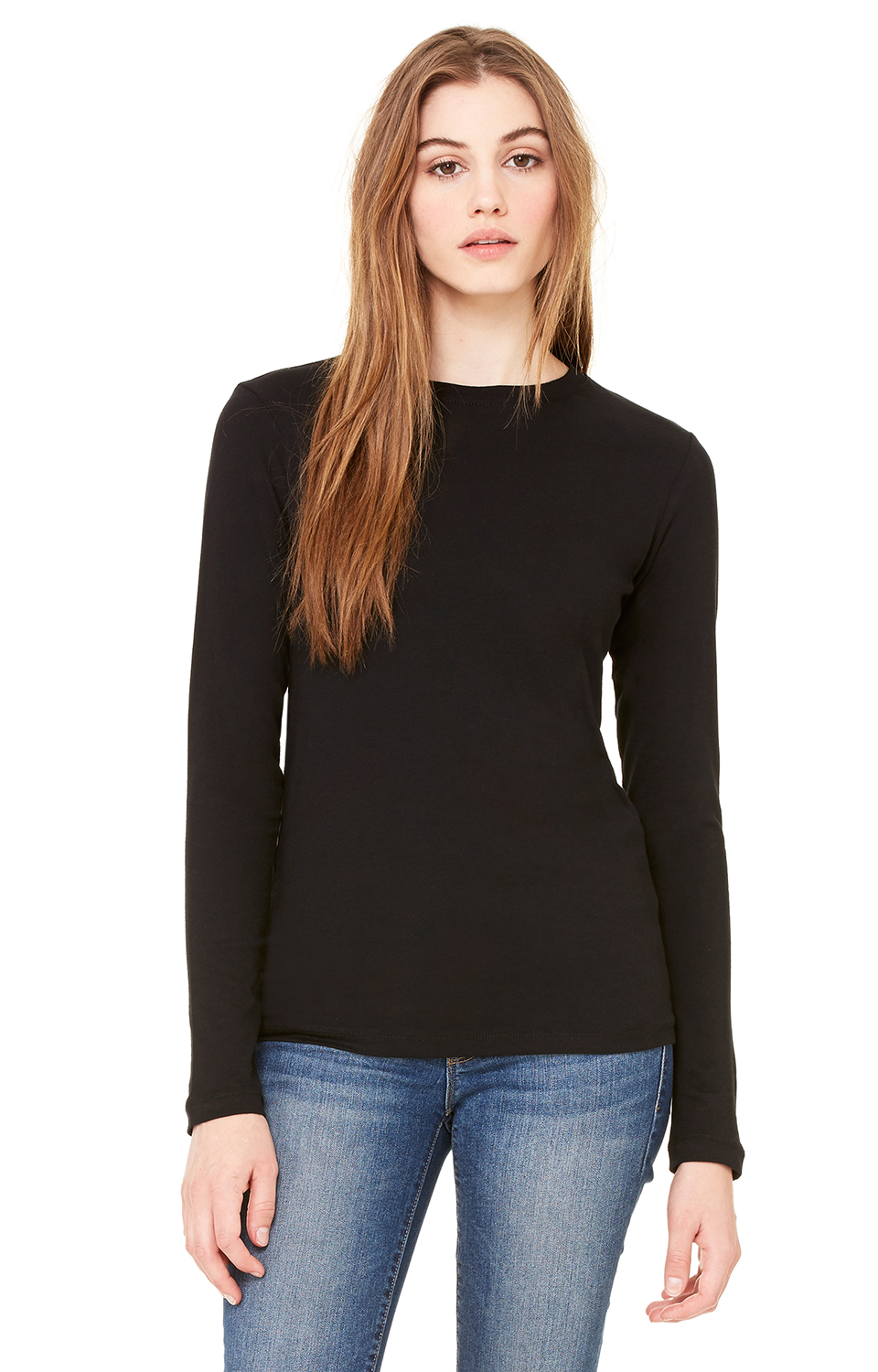 Camden Ladies Two-Color Long Sleeve Crystallized Tee