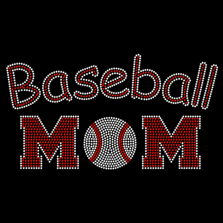 Baseball Mom Crystallized Tee