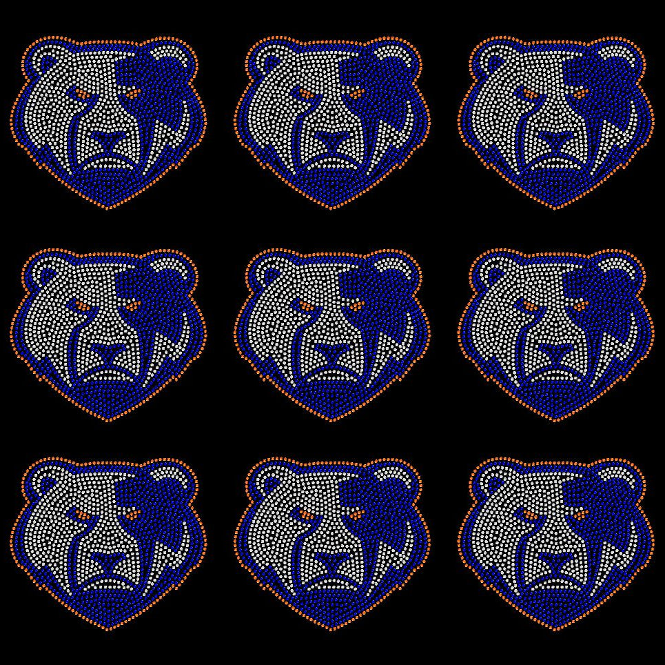 Bear Gang Sheet Rhinestone Transfers