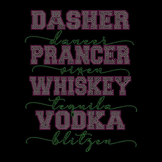 Tipsy Reindeer Rhinestone Tee