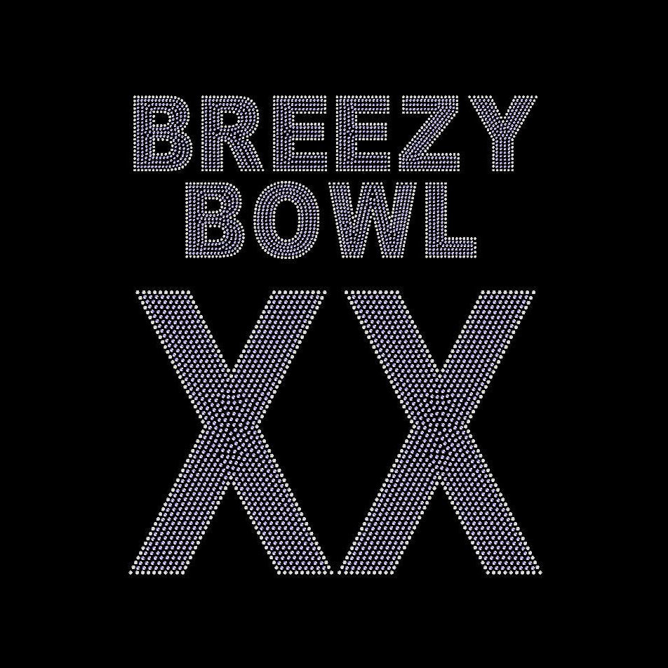 Breezy Bowl Rhinestone Transfer