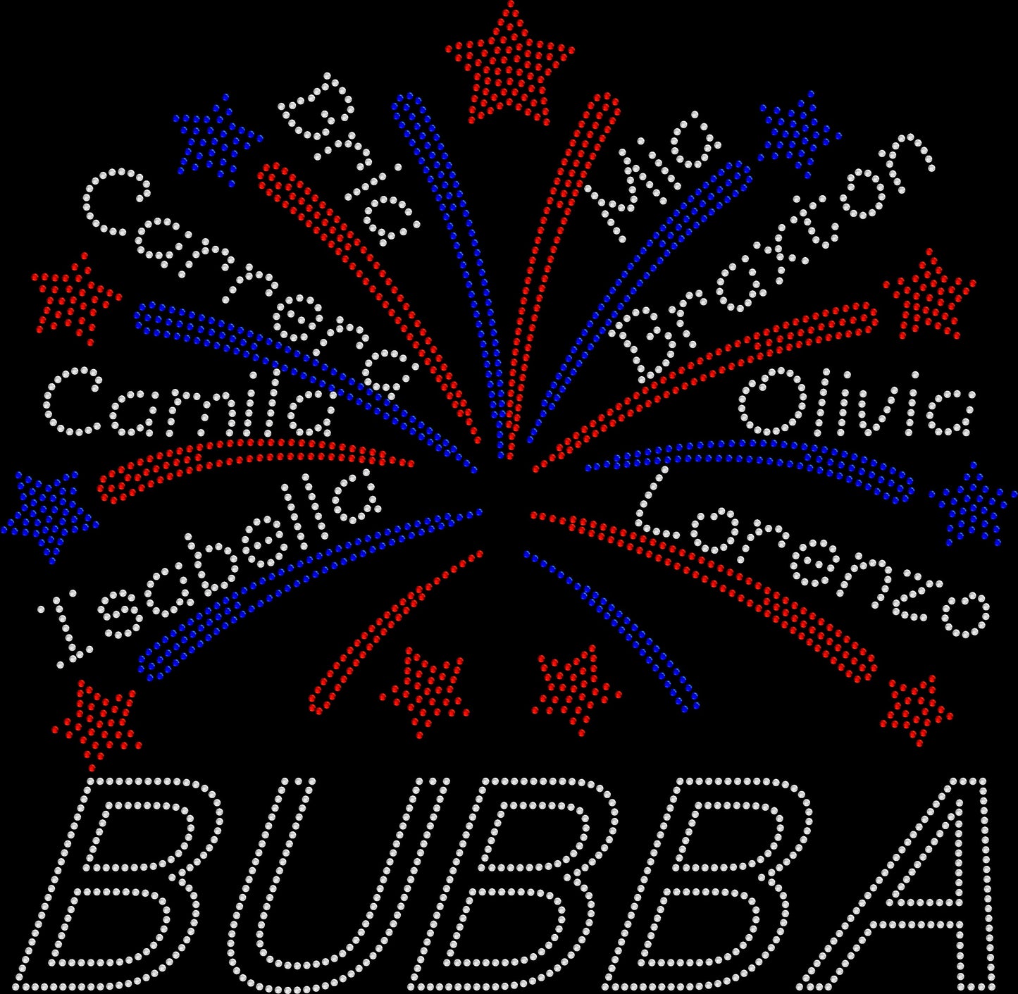 Bubba Fireworks Crystallized Tee