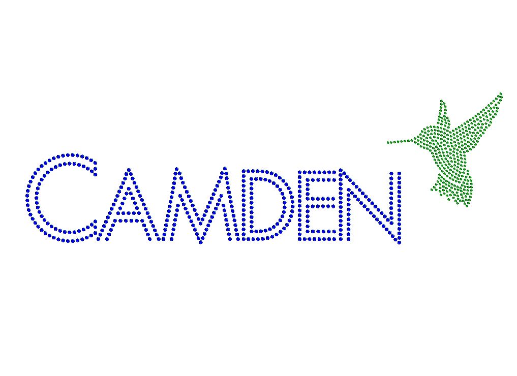 Camden Two-Color Unisex Crystallized Tee