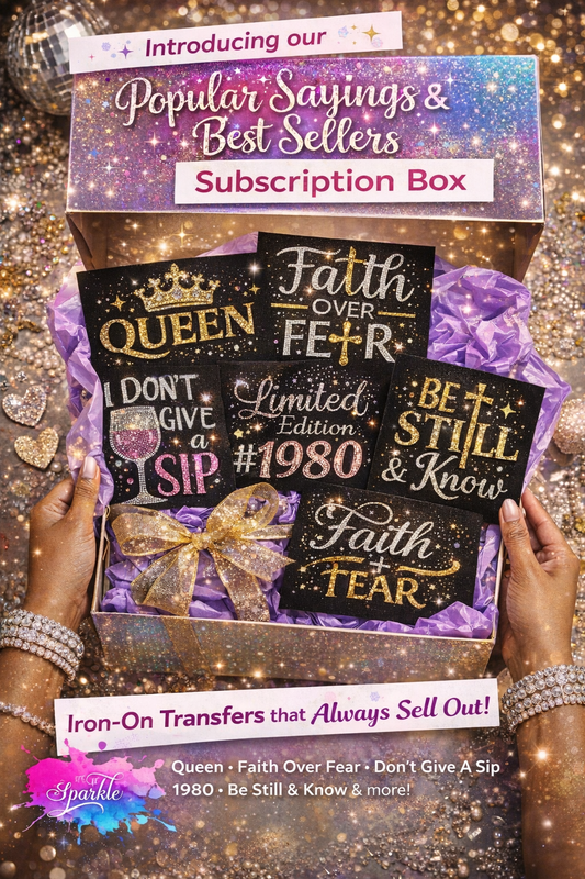 Sayings Iron On Applique Sub Box