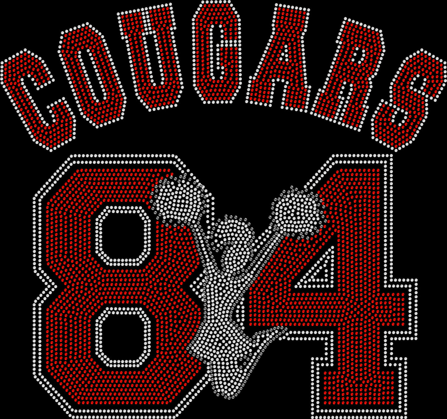 Cougars Cheerleader Crystallized Tee