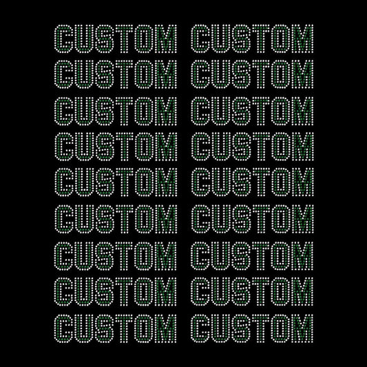 Custom Gang Sheet Rhinestone Transfers