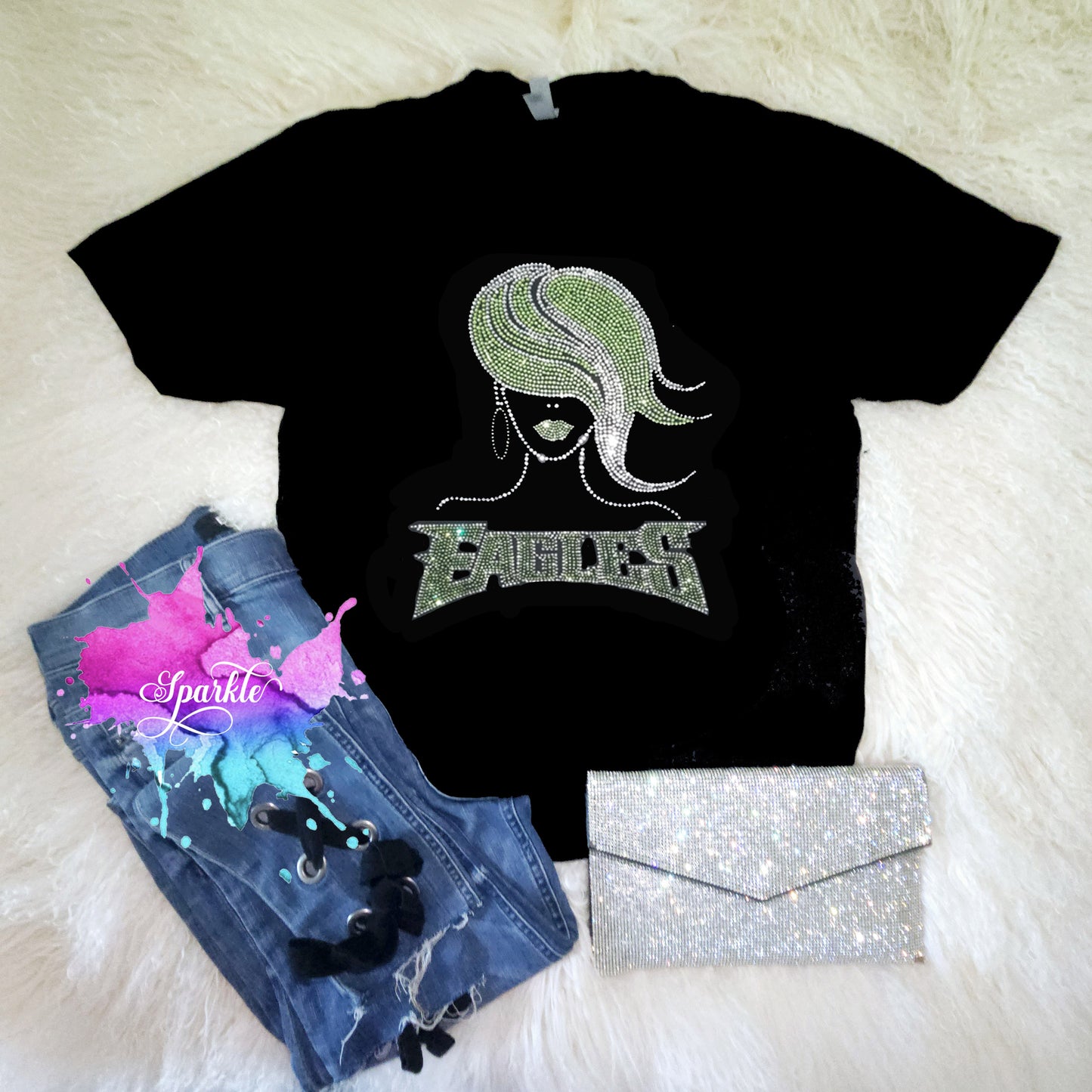 Eagles Lady Crystallized Tee