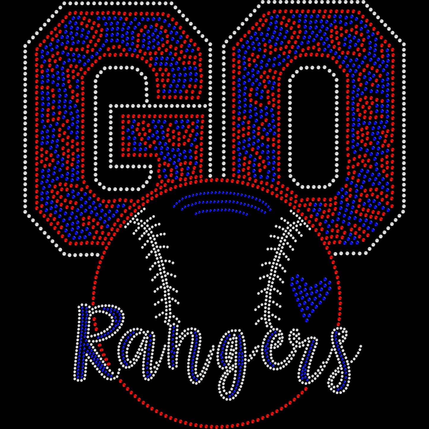 Go Rangers Crystallized Tee