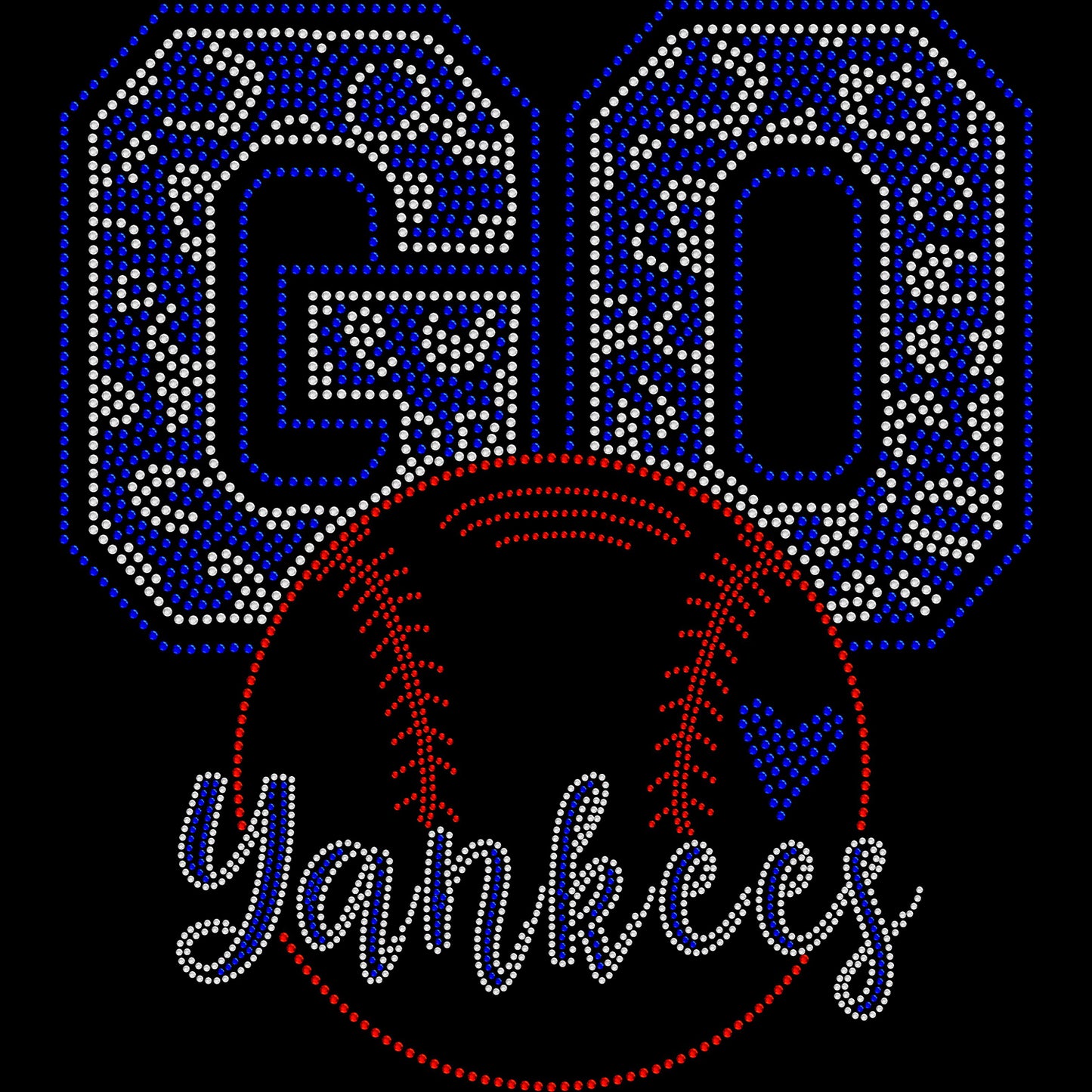 Go Yanks Crystallized Tee