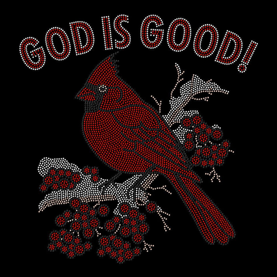 God is Good Cardinal Crystallized Tee