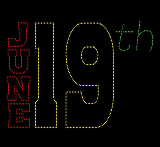 June 19th Crystallized Tee