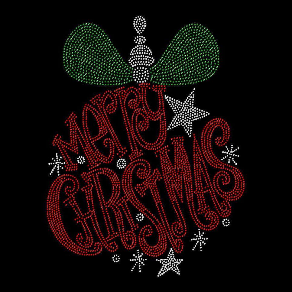 *Sale* Christmas Ornament Rhinestone Tee