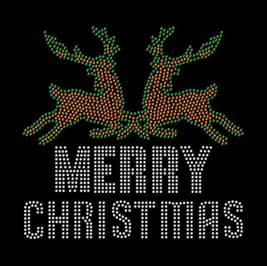 Christmas Reindeer Crystallized Tee