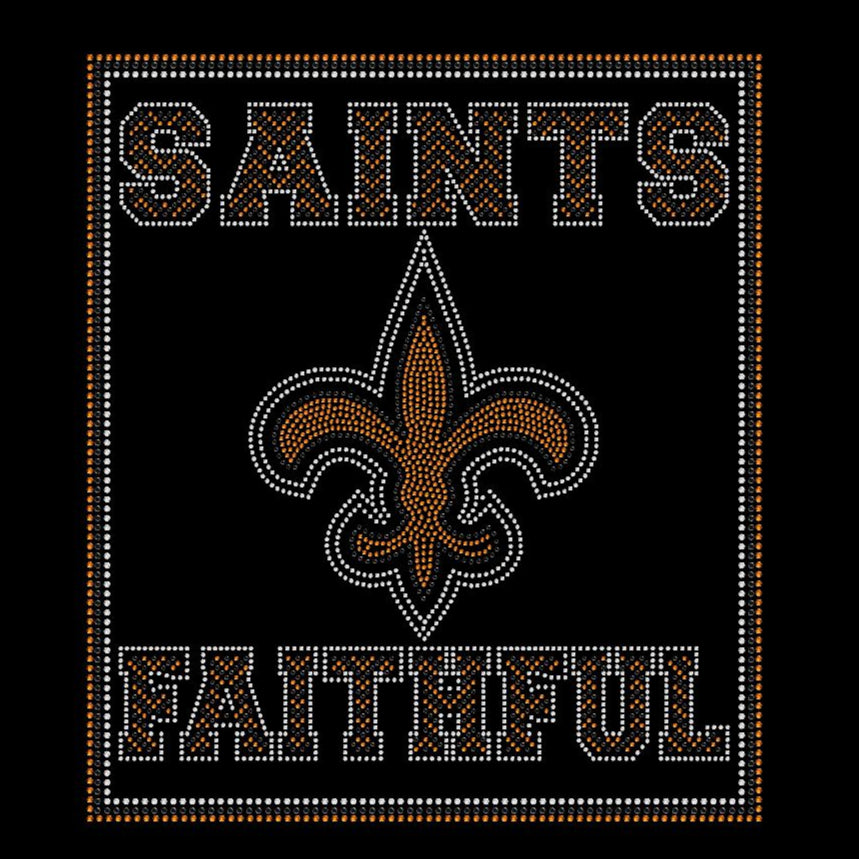 Saints Faithful Rhinestone Tee