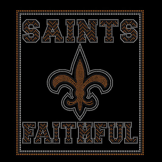 Saints Faithful Rhinestone Tee