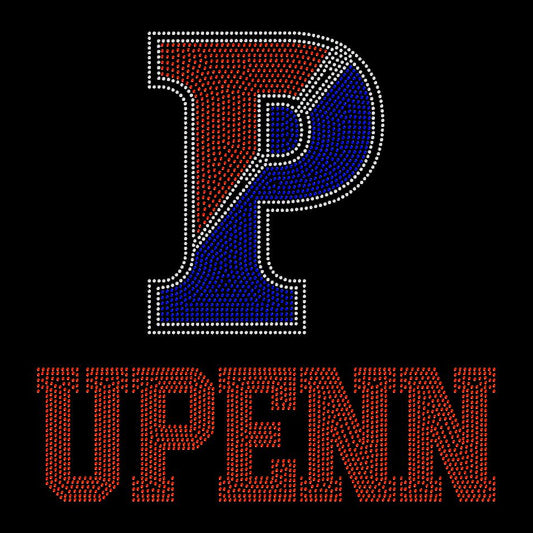 UPenn Rhinestone Transfers