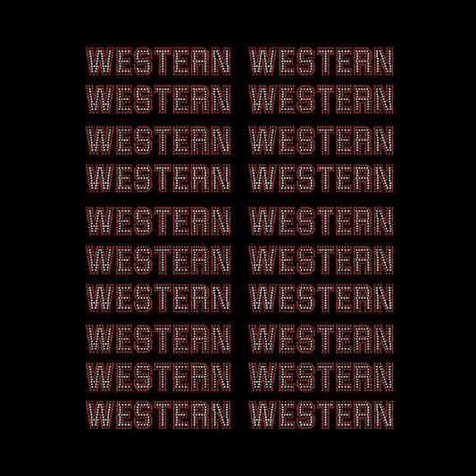 Custom Western Siam Crystallized Hotfix Transfer