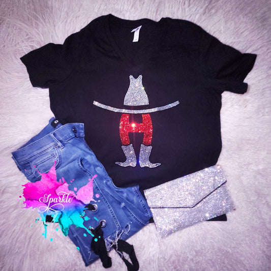 Houston Rodeo Rhinestone Tee