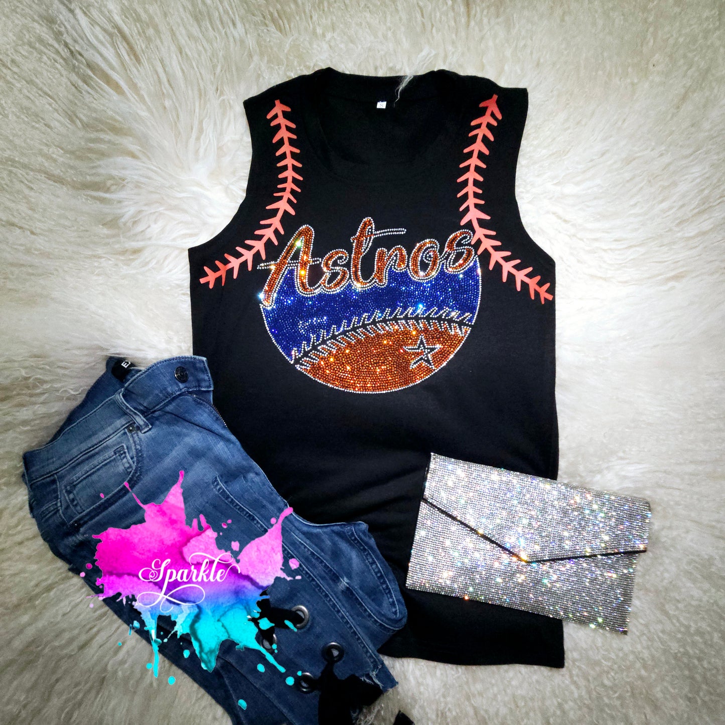 Astros Baseball Crystallized Tank