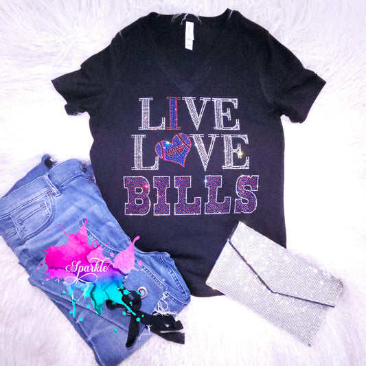 Live Love Buffalo Crystallized Tee