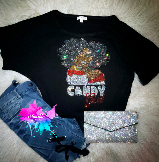 Candy Girl Crystallized Dolman Blouse