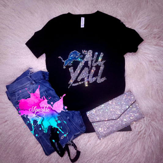 Lions Vs All Y'All Crystallized Tee