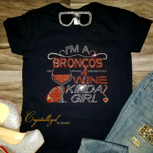 Broncos and Wine Crystallized Tee