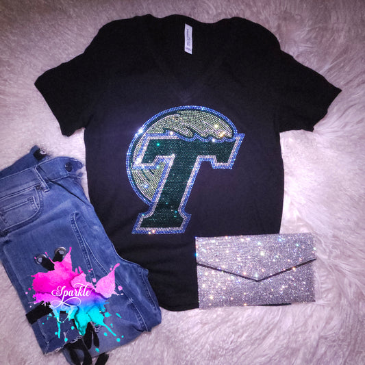 Tulane Crystallized Tee