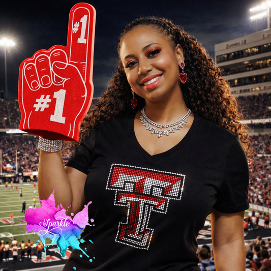 Texas Tech Rhinestone Tee