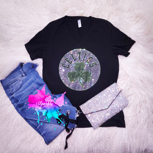 Celtics Clover rystallized Tee