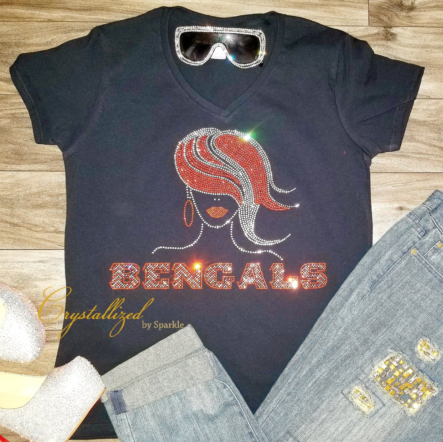 Bengals Lady Crystallized Tee