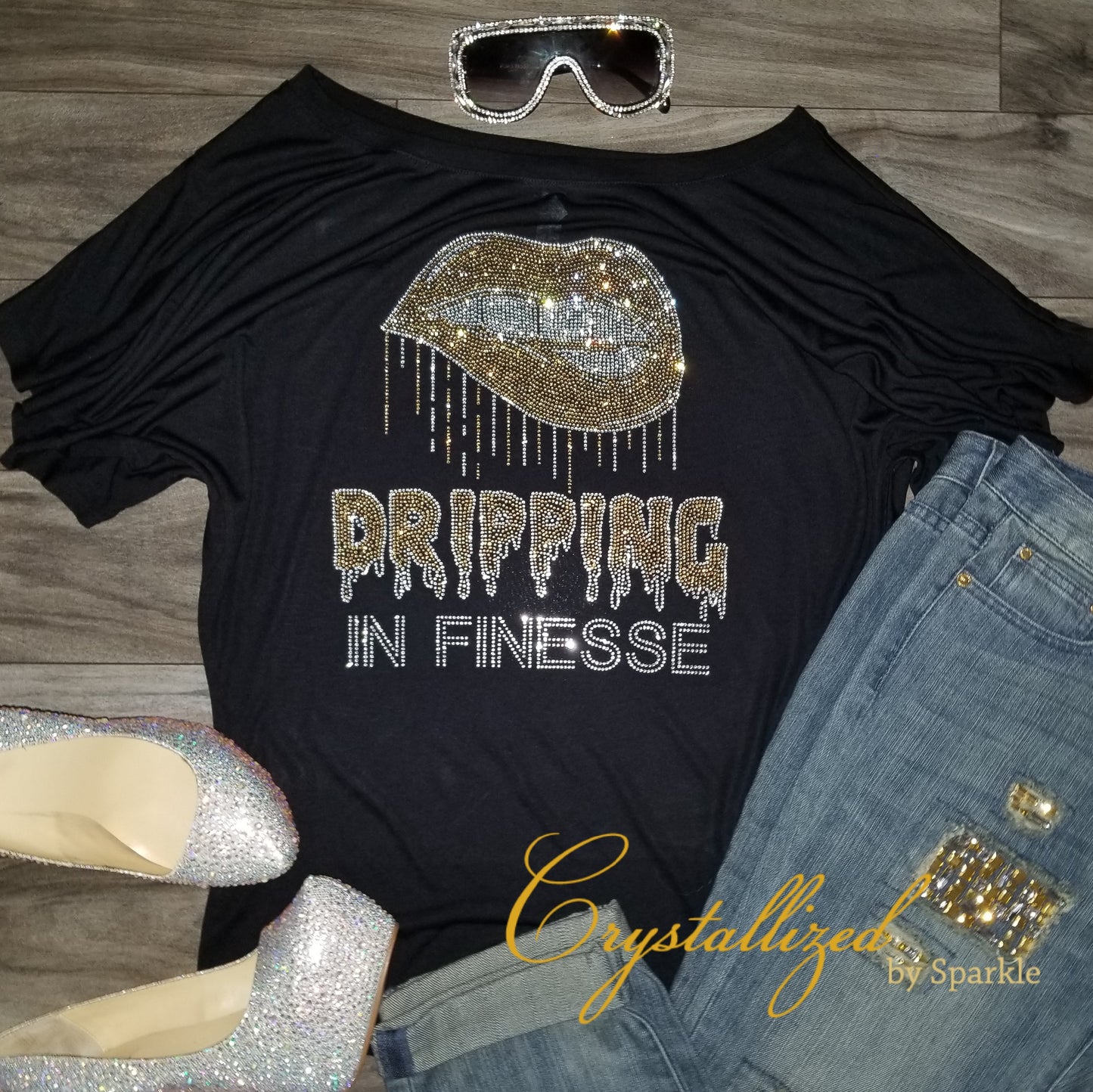 Dripping In Finesse Crystallized Tee